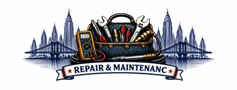 Technician repairing equipment